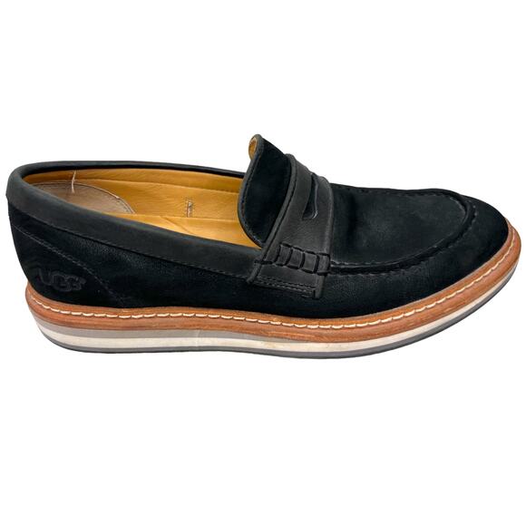 UGG | Men\'s 7 - 8 | Waterproof Leather Loafer Driving Slip On Shoe Rubber Sole main image 3